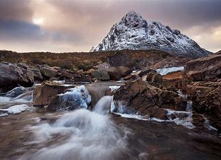 Paysage d'écosse en hiver