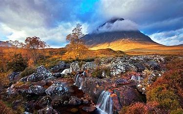 Paysage d'écosse en été