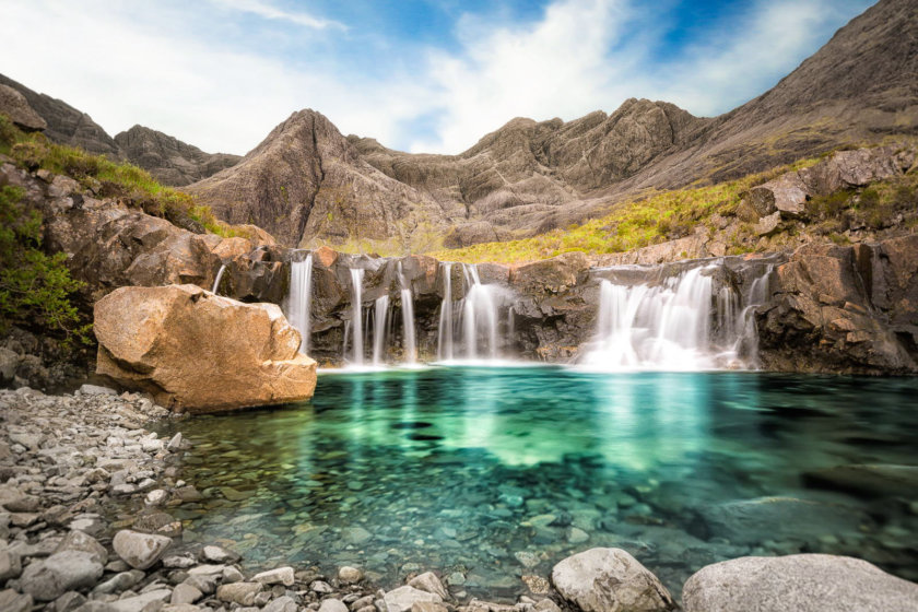 piscines des fées sur l,île de skye
